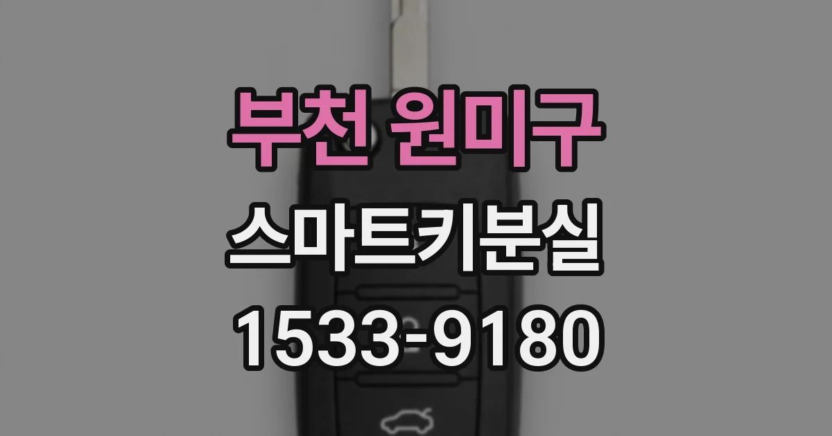 부천 원미구 스마트키분실