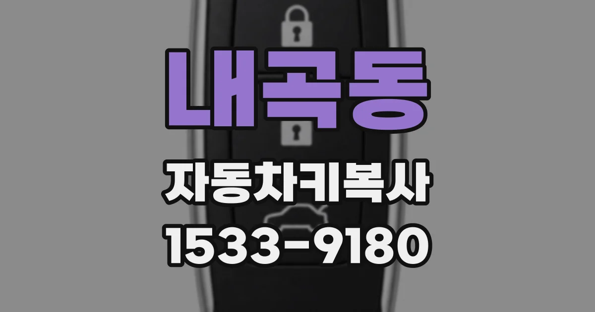 내곡동 자동차키복사