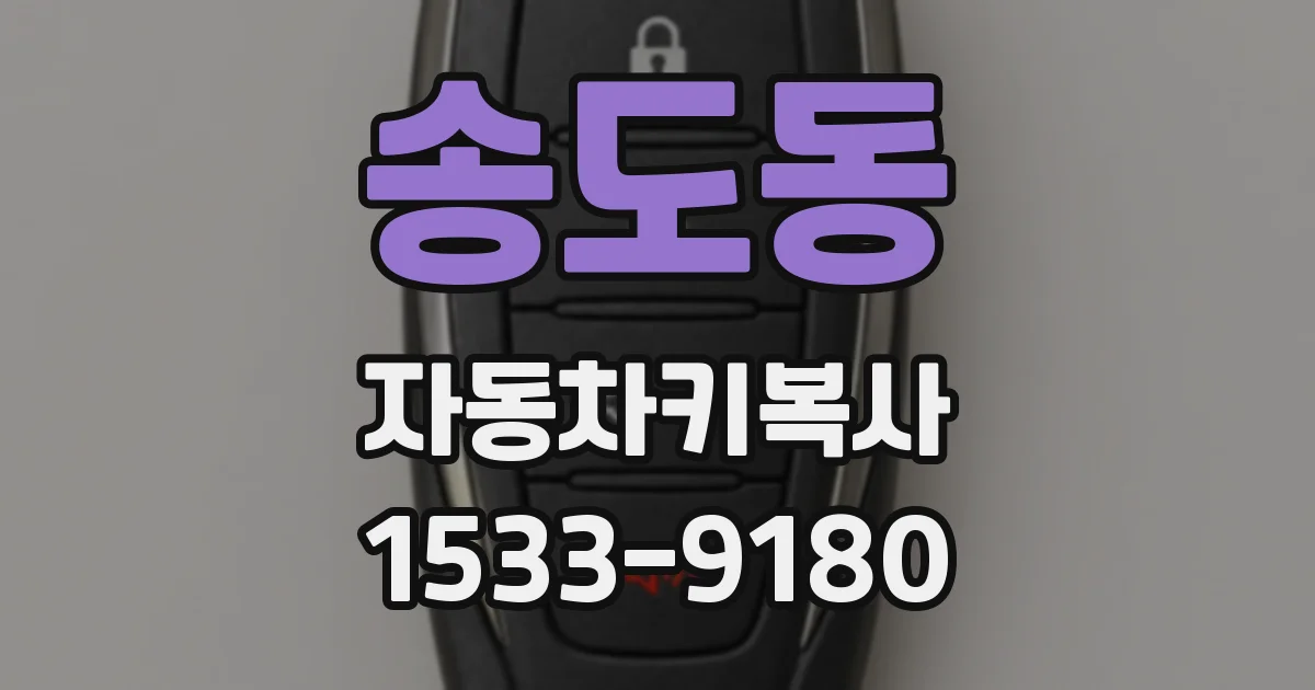 송도동 자동차키복사