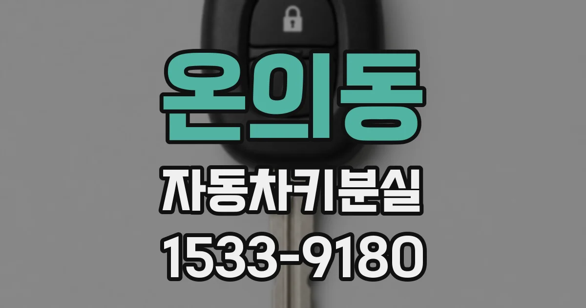온의동 자동차키분실