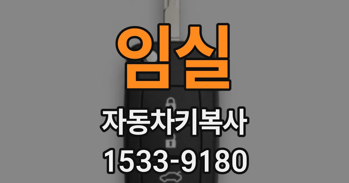 임실 자동차키복사