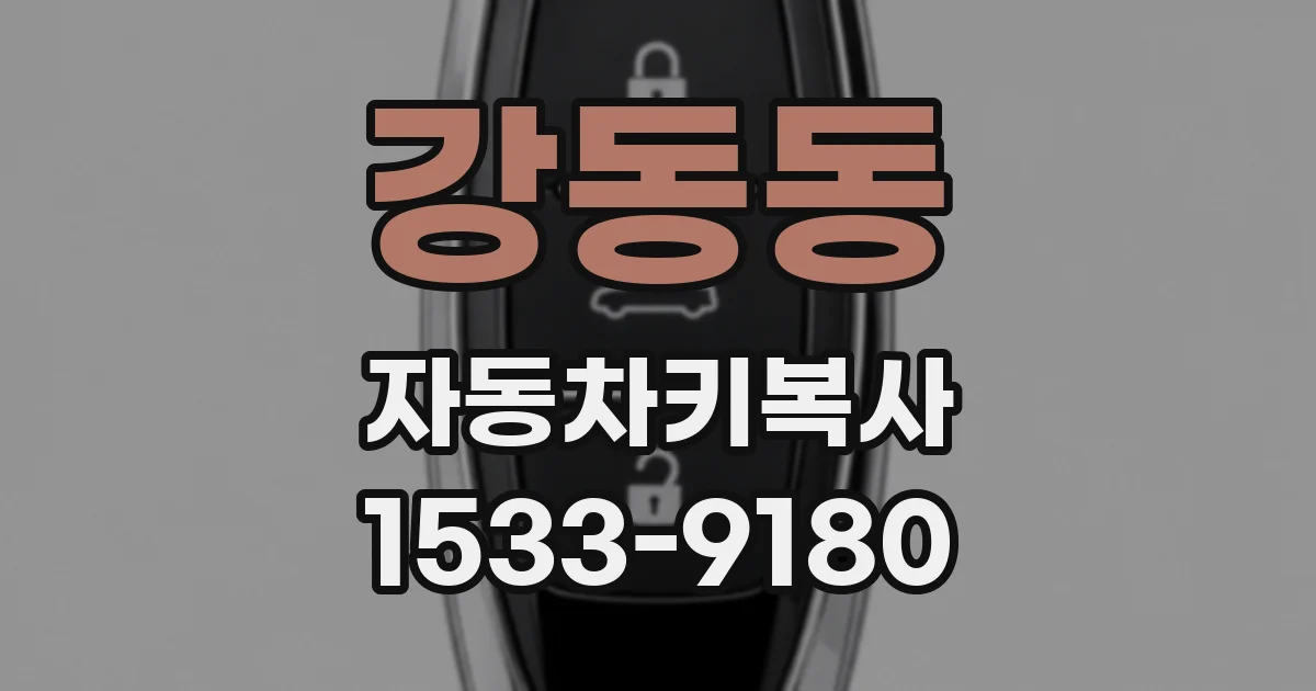 강동동 자동차키복사