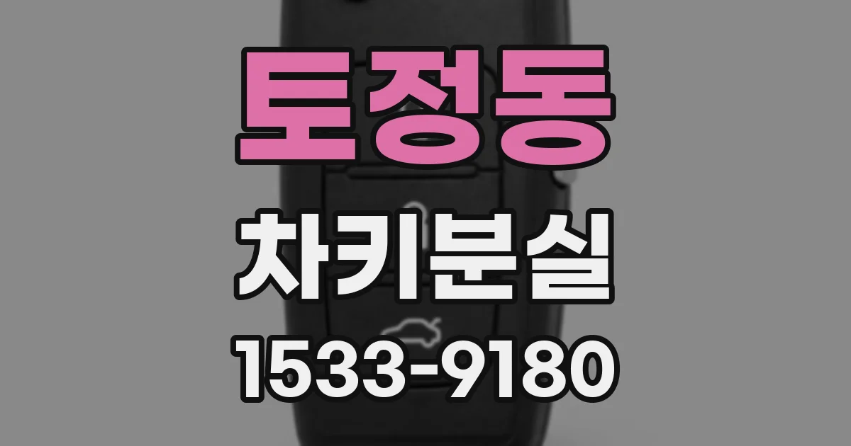 토정동 차키분실