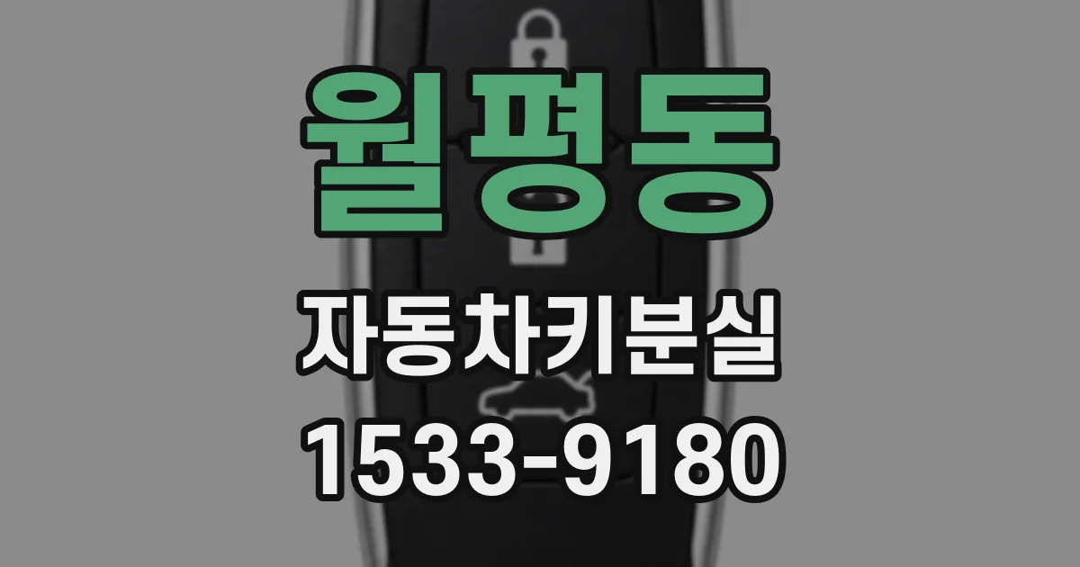 월평동 자동차키분실