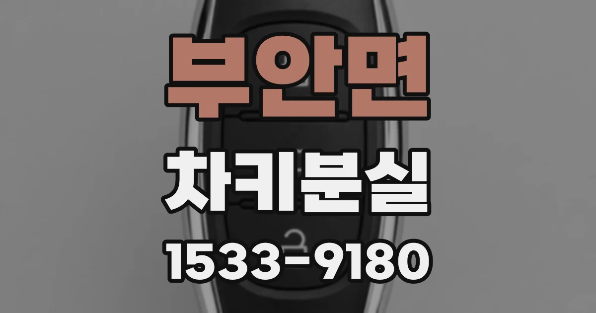 부안면 차키분실