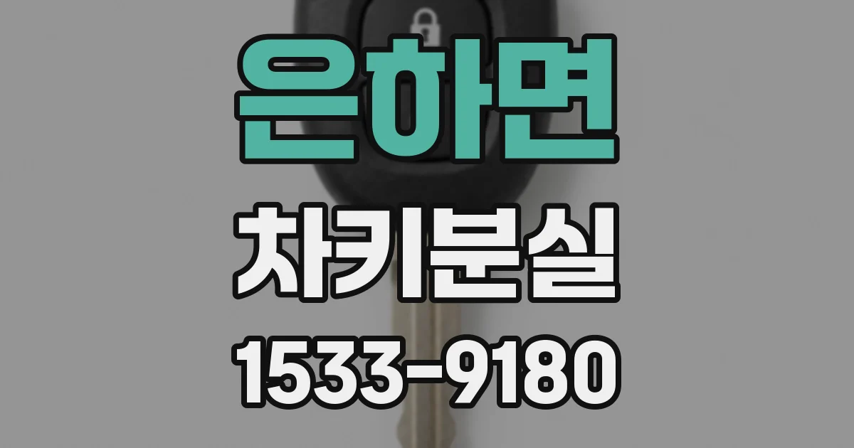 은하면 차키분실