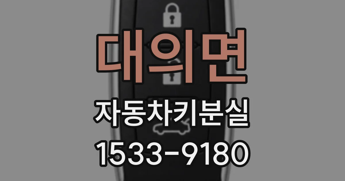 대의면 자동차키분실