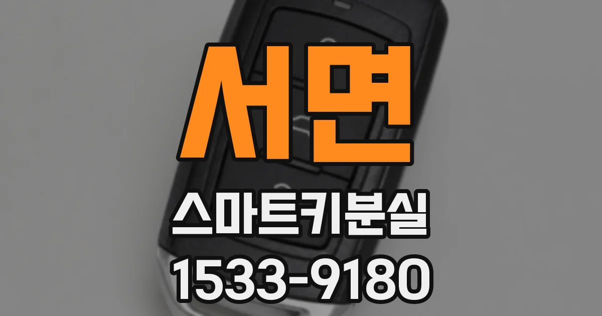 서면 스마트키분실
