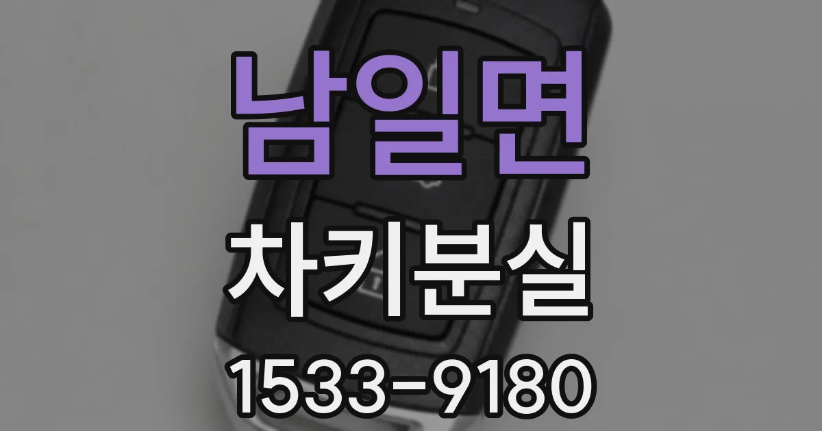 남일면 차키분실