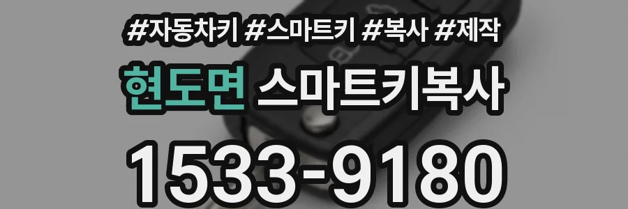 현도면 스마트키복사