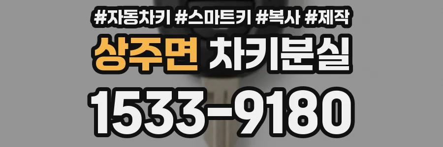 상주면 차키분실