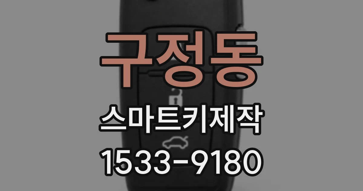 구정동 스마트키제작