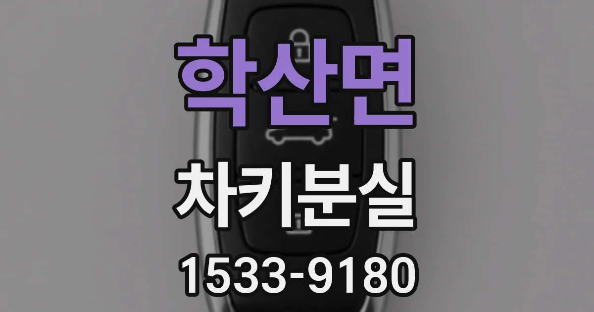 학산면 차키분실
