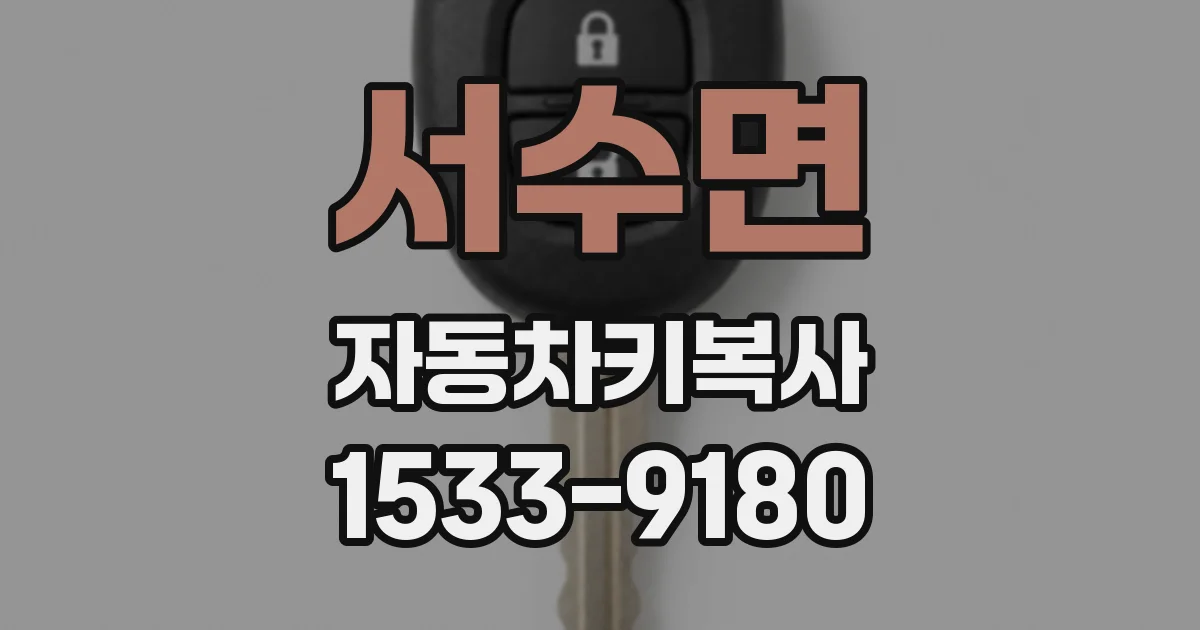 서수면 자동차키복사