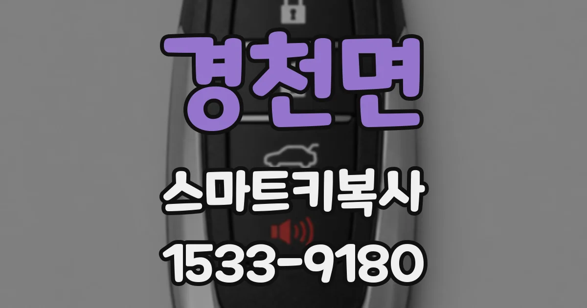 경천면 스마트키복사