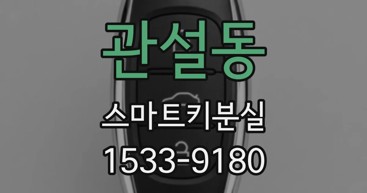 관설동 스마트키분실