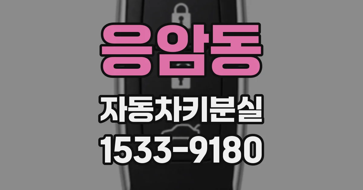 응암동 자동차키분실