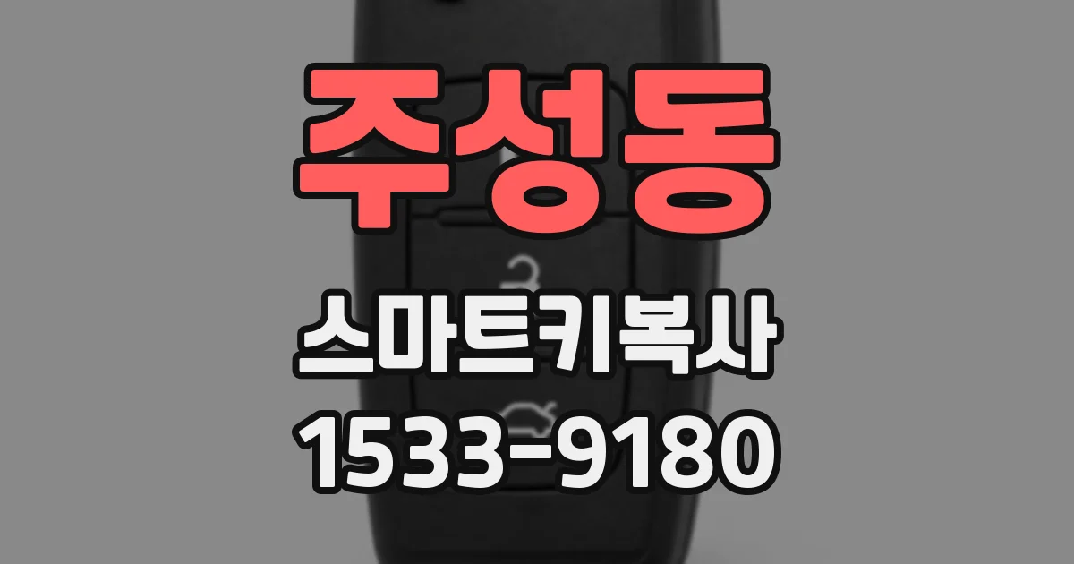 주성동 스마트키복사