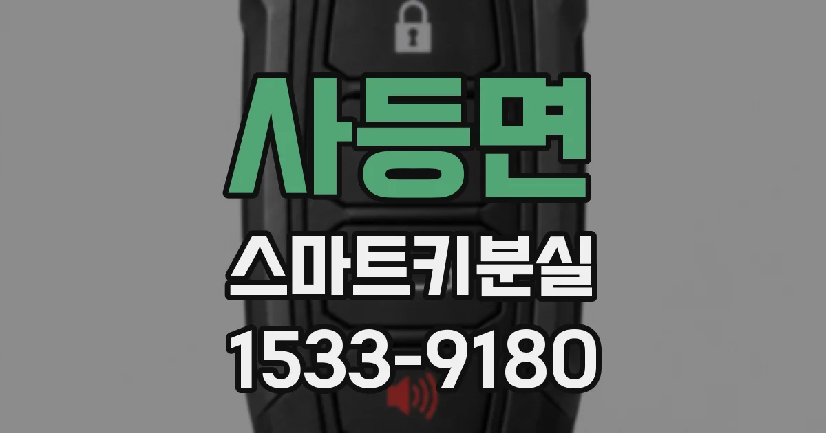사등면 스마트키분실