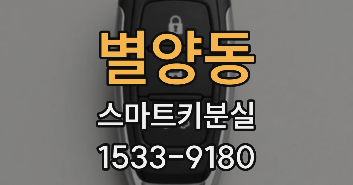 별양동 스마트키분실