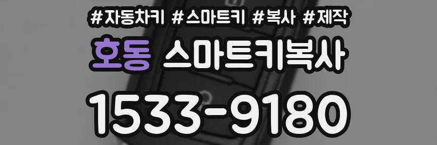 호동 스마트키복사