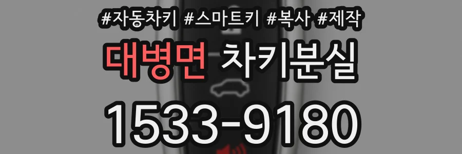 대병면 차키분실