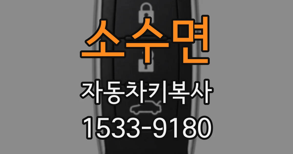 소수면 자동차키복사