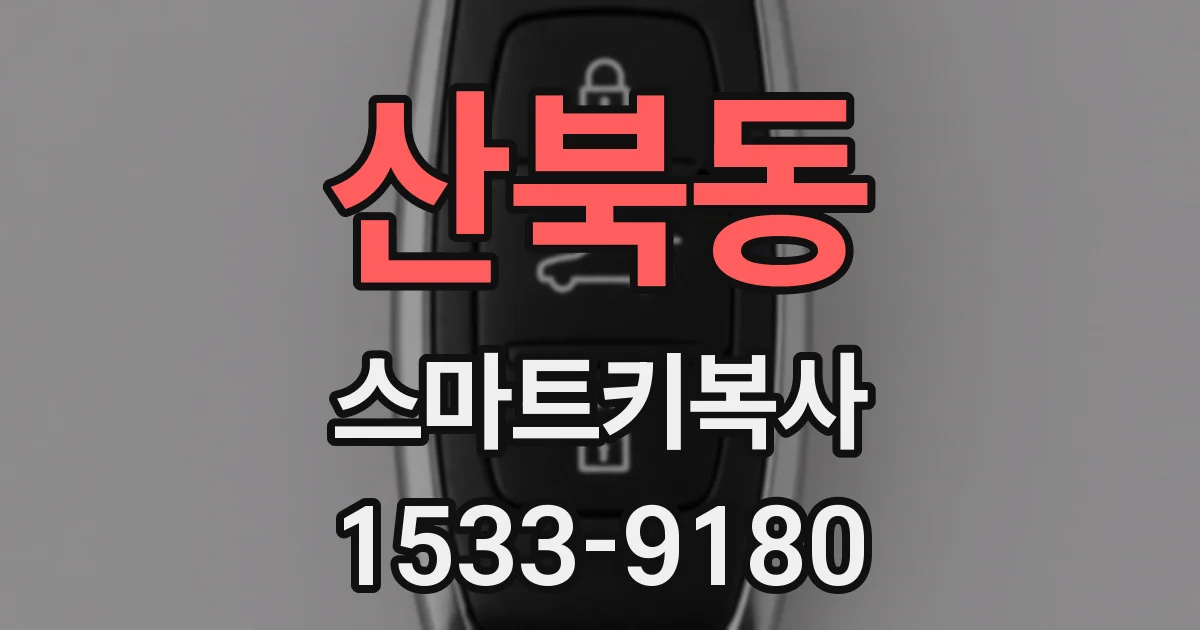 산북동 스마트키복사