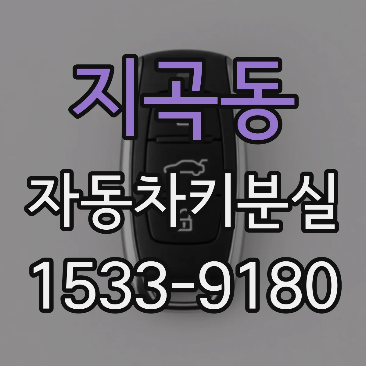지곡동 자동차키분실