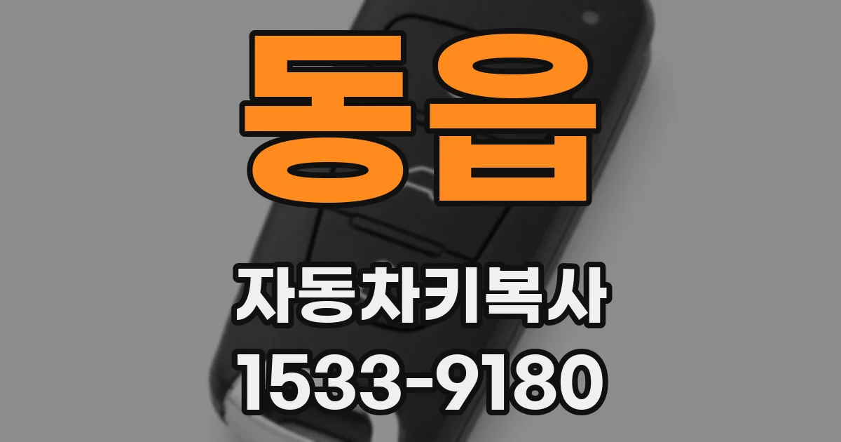 동읍 자동차키복사