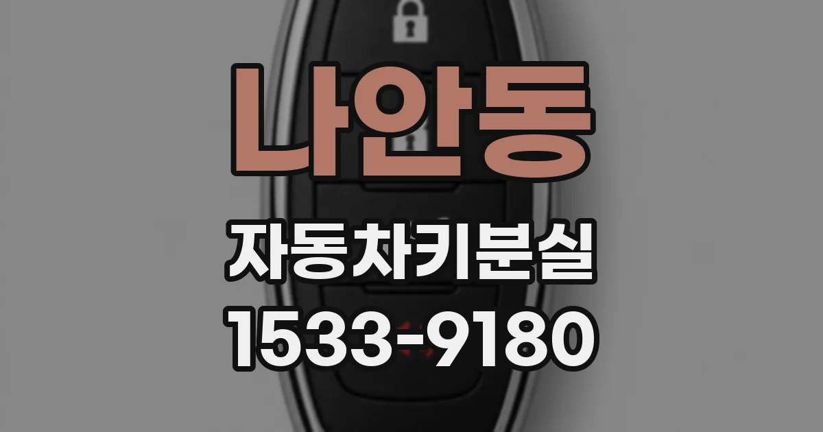 나안동 자동차키분실