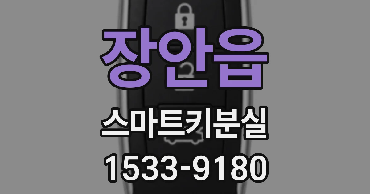 장안읍 스마트키분실