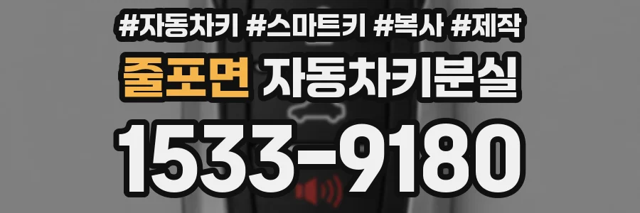 줄포면 자동차키분실