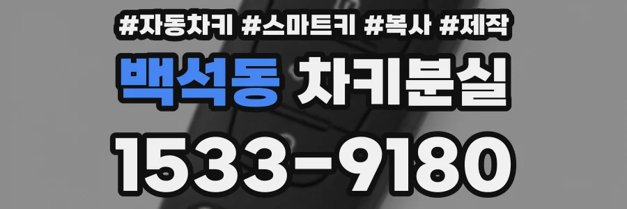 백석동 차키분실
