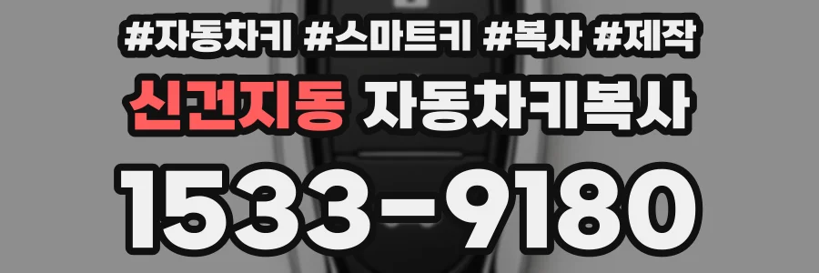 신건지동 자동차키복사