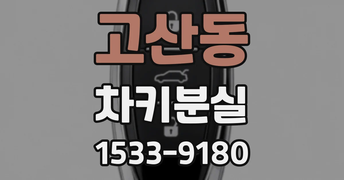 고산동 차키분실