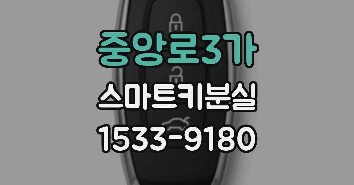 중앙로3가 스마트키분실