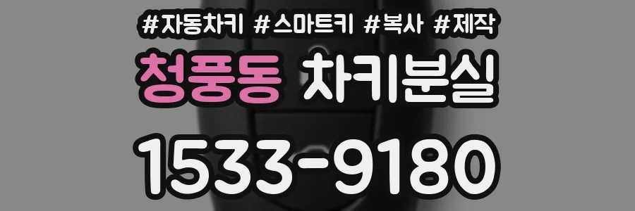 청풍동 차키분실
