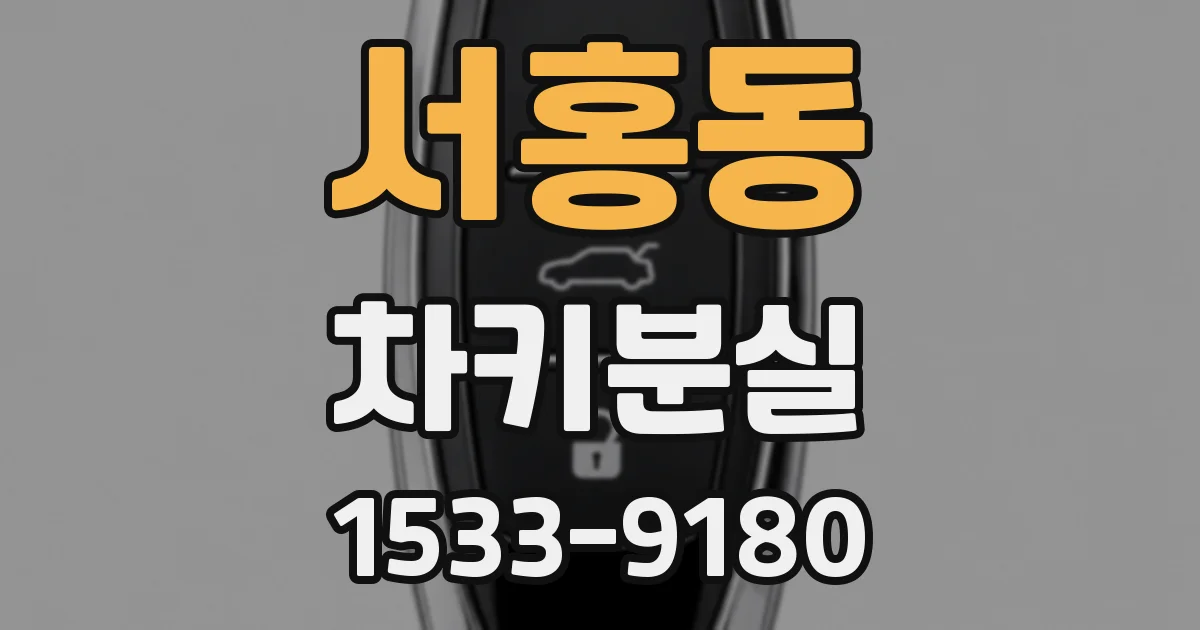 서홍동 차키분실