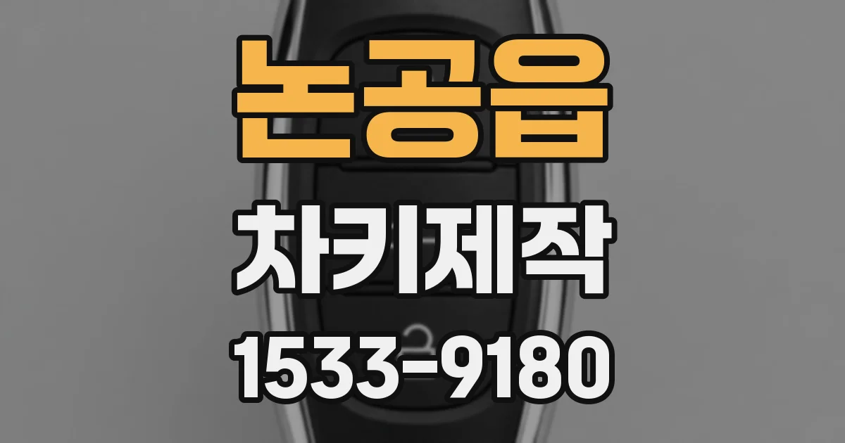 논공읍 차키제작