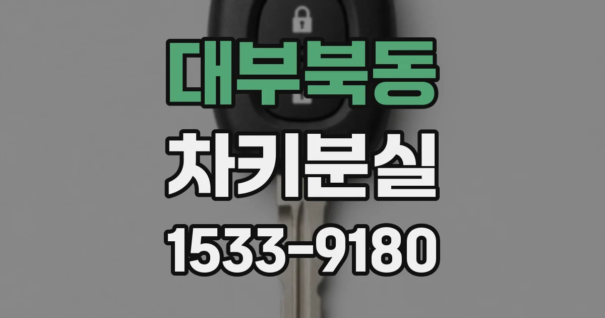 대부북동 차키분실