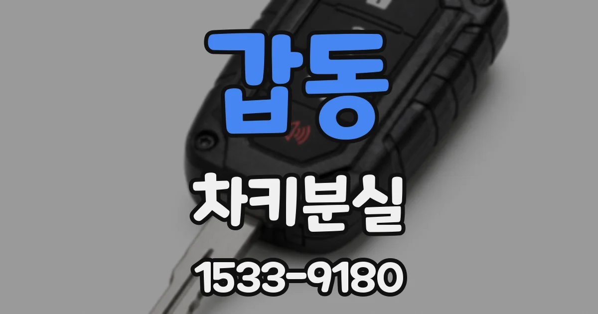 갑동 차키분실