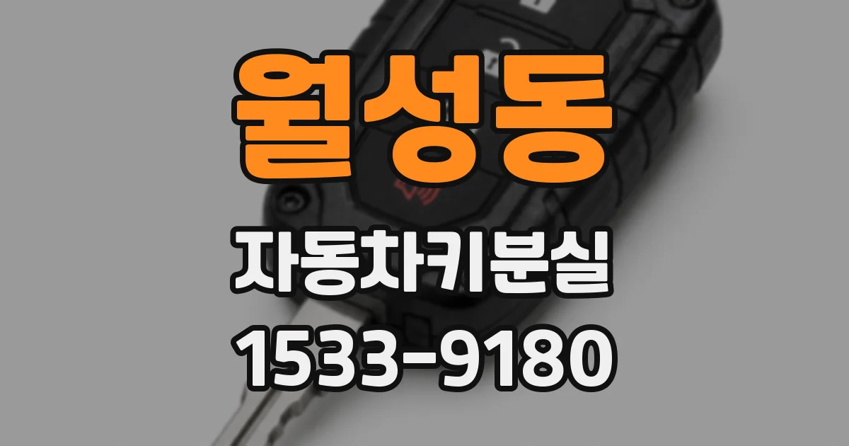 월성동 자동차키분실