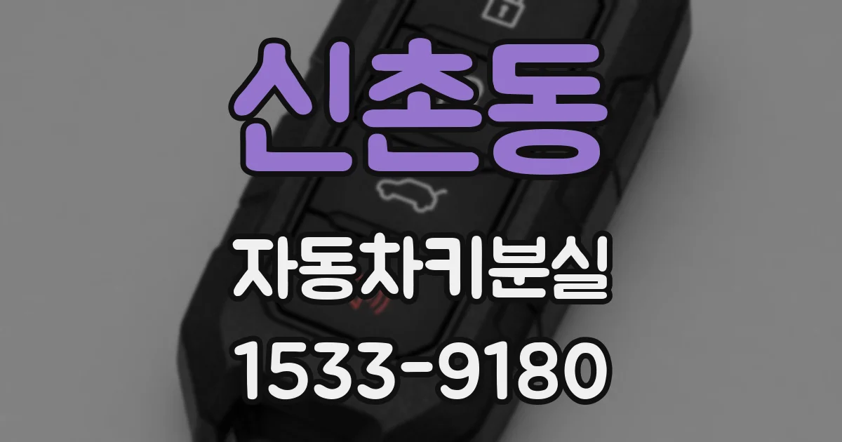신촌동 자동차키분실
