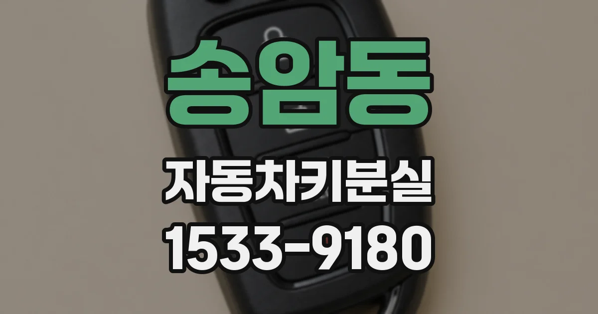 송암동 자동차키분실