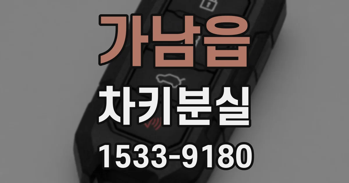 가남읍 차키분실
