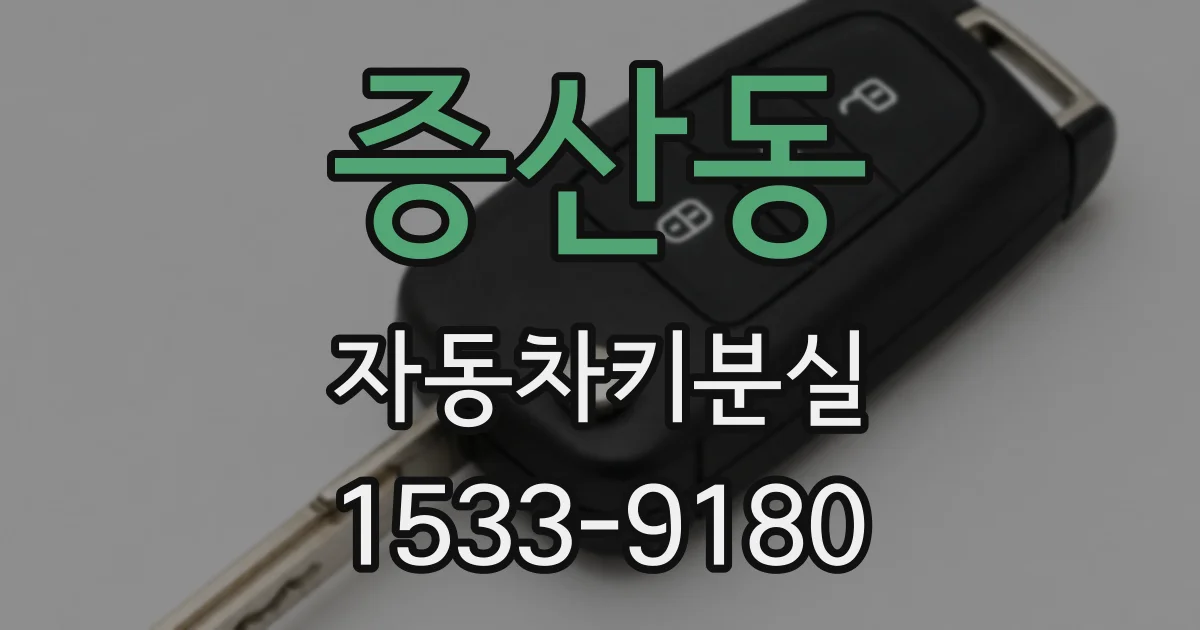 증산동 자동차키분실