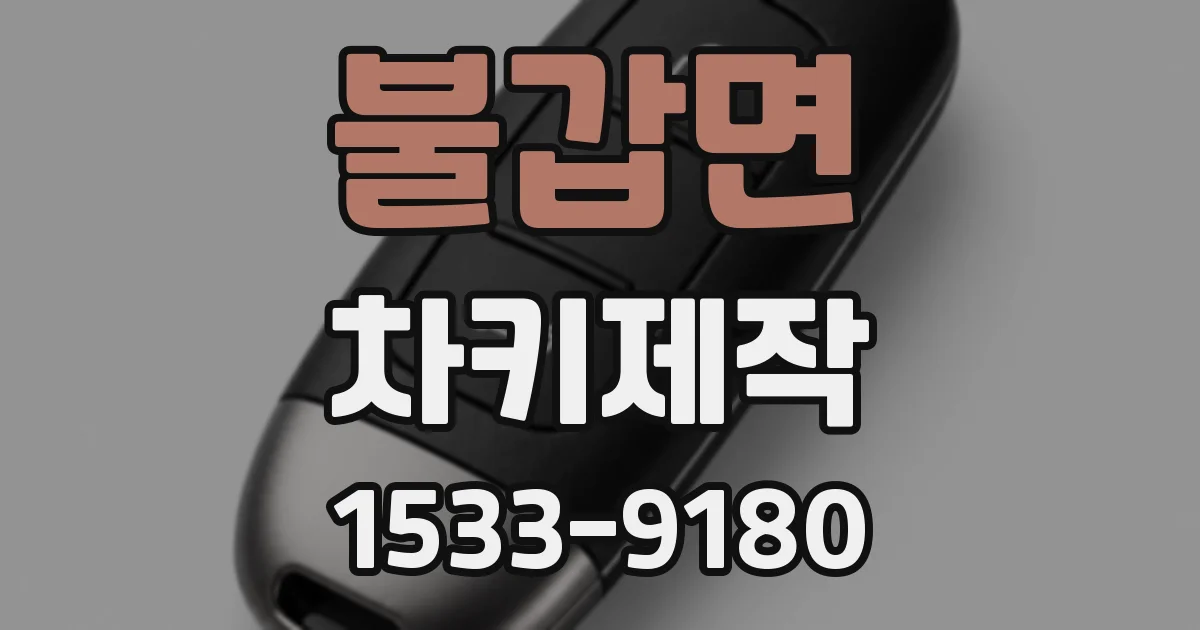 불갑면 차키제작
