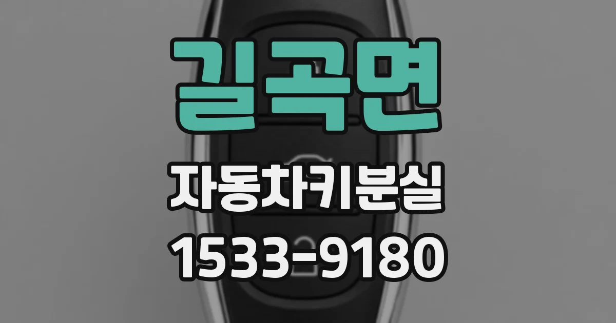 길곡면 자동차키분실