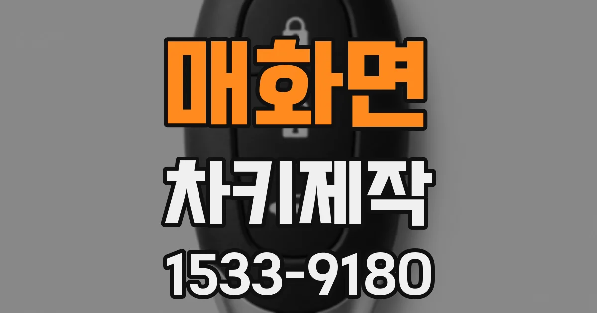 매화면 차키제작